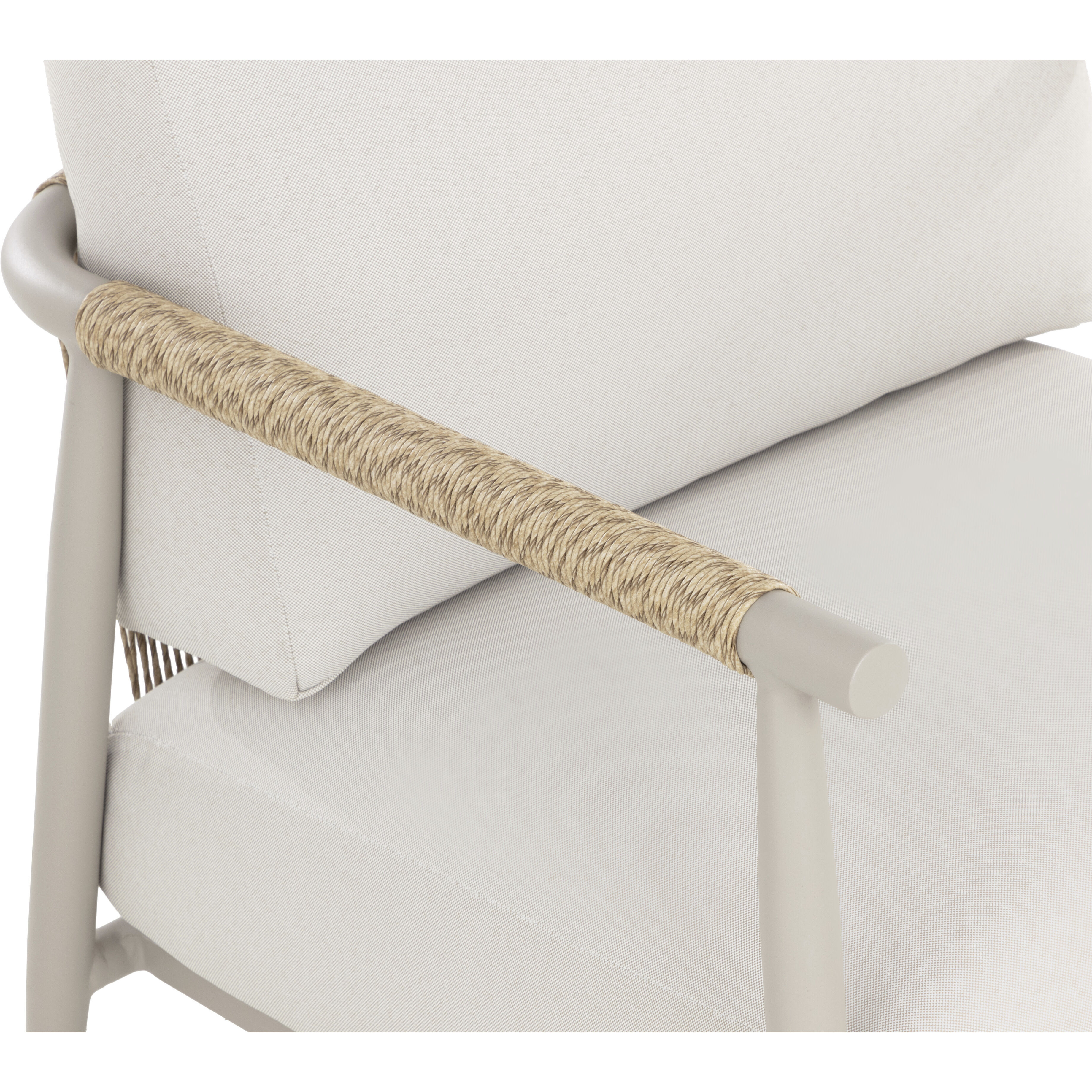 Muros Greige / Palazzo Cream Outdoor Lounge Chair